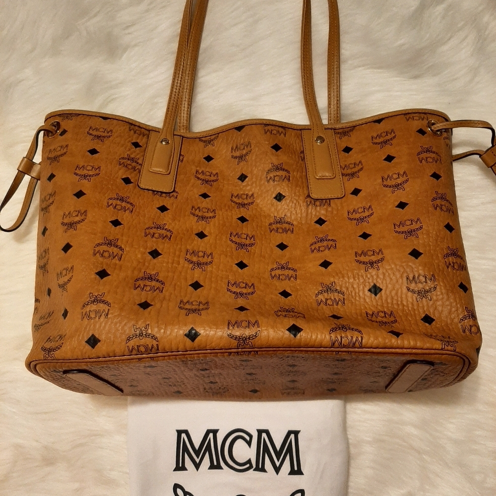 Authentic MCM Liz Reverible Viseto Medium Tote Bag